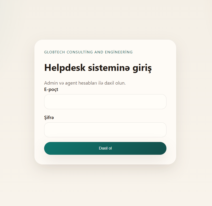 GTCOEN helpdesk layihəsi